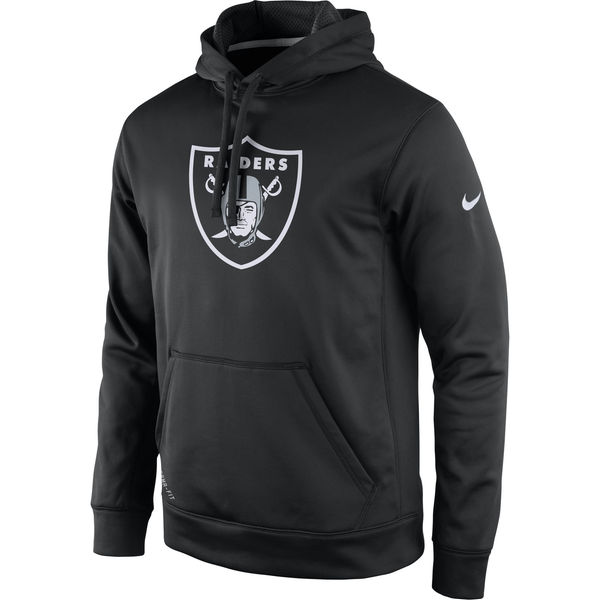 Men Oakland Raiders Nike Practice Performance Pullover Hoodie Black->oakland raiders->NFL Jersey